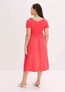 Robe midi à haut smocké, bonprix