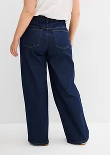 Jean large taille haute, peu extensible, bonprix