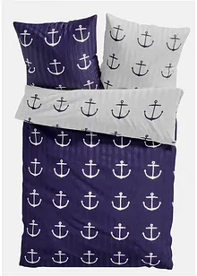 Parure de lit réversible motif ancres, bonprix