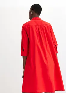 Hemdblusenkleid mit Baumwolle, bonprix