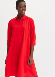 Hemdblusenkleid mit Baumwolle, bonprix