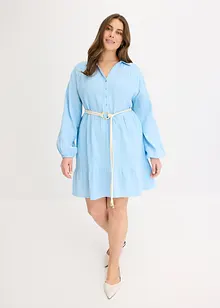 Robe courte étagée en gaze de coton, bonprix