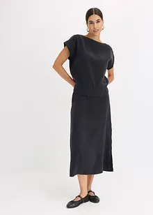 Jupe midi en viscose fluide, bonprix