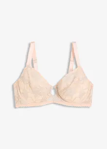 Soutien-gorge minimiseur à armatures et dentelle Lurex bicolore, bonprix
