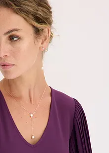 Collier + boucles d’oreille (ens. 2 pces), bonprix