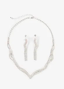 Collier + boucles d'oreille (ens. 2 pces), bonprix