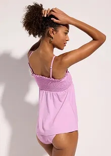 Gesmokter Bandeau-Tankini (2-tlg.Set), bonprix
