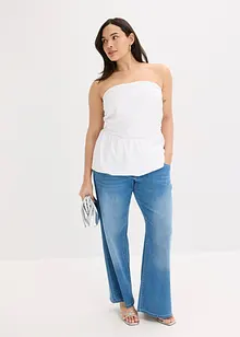 Blouse sans manches à base volumineuse, bonprix