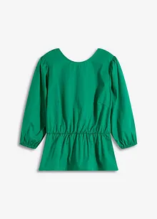 Bluse mit Puffärmeln und Rückenausschnitt, bonprix