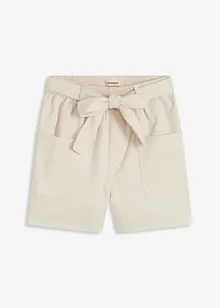 Twill-Shorts mit Bindegürtel, bonprix