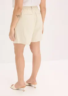 Short en twill avec ceinture à nouer, bonprix