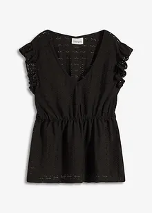 Shirt mit Lochstickerei, bonprix