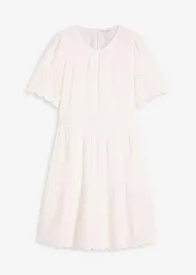 Kleid aus Musselin mit Lochstickerei, bonprix