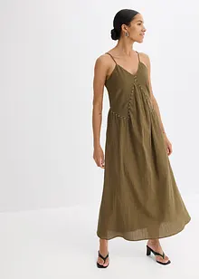 Maxikleid mit Ösen-Verzierung, bonprix