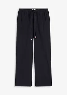 Schlupfhose aus strukturiertem Crinkle, bonprix