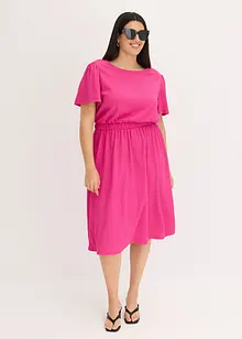Jerseykleid aus strukturiertem Crêpe, bonprix