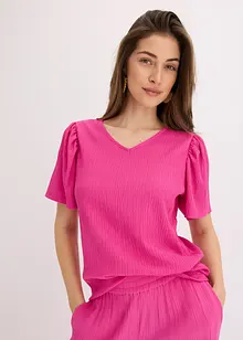 Shirt aus strukturiertem Crêpe, bonprix