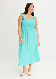 Robe en jersey avec détail smocké, bonprix