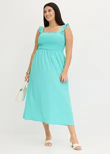 Robe en jersey avec détail smocké, bonprix