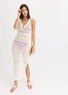 Robe longue aspect crochet, bonprix