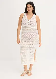 Robe longue aspect crochet, bonprix