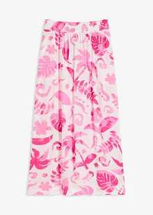 Jupe longue imprimée en viscose texturée, bonprix