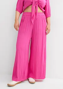 Pantalon taille élastiquée en viscose fluide, bonprix
