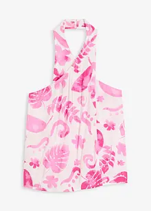 Top à dos nu en viscose texturée, bonprix