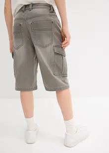 Bermuda jean en molleton, Regular, bonprix