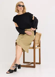 Viskose Shirt mit Spitze, bonprix