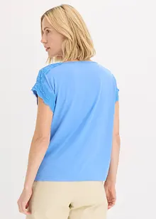 T-shirt en viscose avec dentelle, bonprix