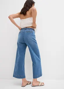 Wide-Leg-Jeans High Waist, Bequembund cropped, bonprix