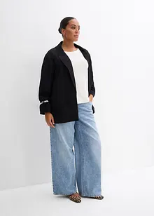 Blazer en viscose mélangée, effet froissé, bonprix