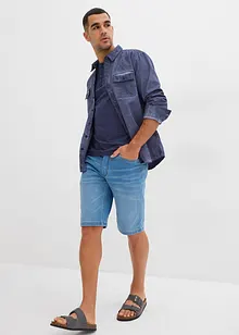 T-shirt à col Henley, 100% coton, bonprix