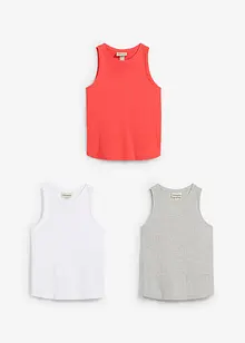 Lot de 3 débardeurs100% coton, bonprix