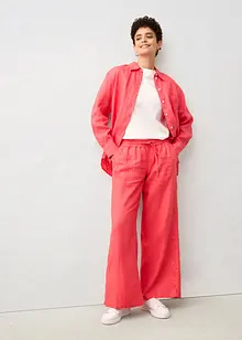 Pantalon palazzo 100 % lin, bonprix