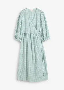 Wickelkleid  aus Strukturmaterial, bonprix