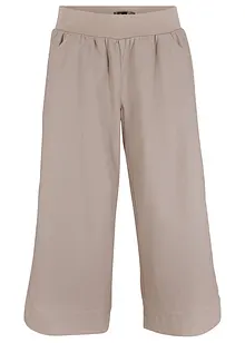 Pantalon en lin majoritaire, longueur 3/4, bonprix