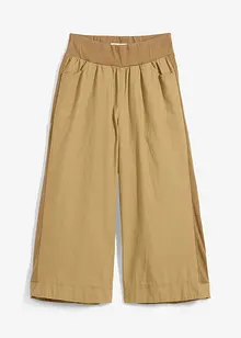 Pantalon en lin majoritaire, longueur 3/4, bonprix