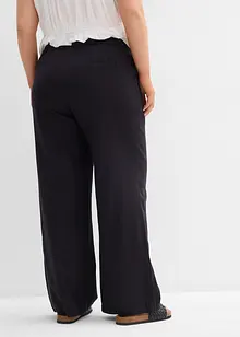 Pantalon palazzo en lin mélangé, bonprix