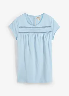 T-shirt en coton avec dentelle, bonprix
