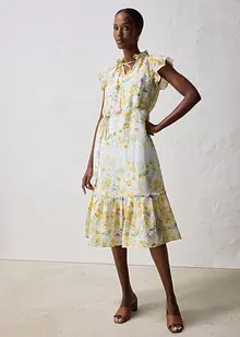 Robe longue en ramie avec un bel imprimé floral, bonprix