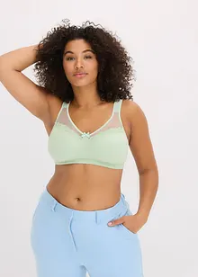 Soutien-gorge coton grand maintien sans armatures, bonprix
