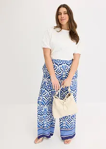 Pantalon en jersey viscose imprimé, bonprix