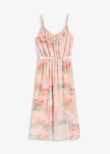 Robe à fines bretelles et volant, bonprix