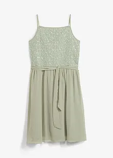 Robe en crêpe avec sequins, bonprix