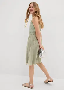 Robe en crêpe avec sequins, bonprix