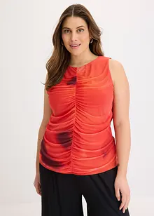 Top en doux mesh imprimé, bonprix