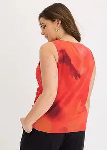 Top en doux mesh imprimé, bonprix