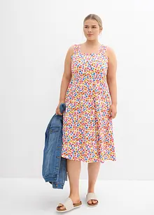 Robe légèrement évasée en jersey coton et viscose, bonprix